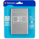 Verbatim Store n Go 2,5" 2TB USB 3.0 Silver