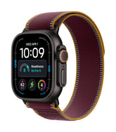 Apple Watch Ultra 4 49mm GPS+Cellular Black Titanium with Burgundy Trail Loop (S/M)