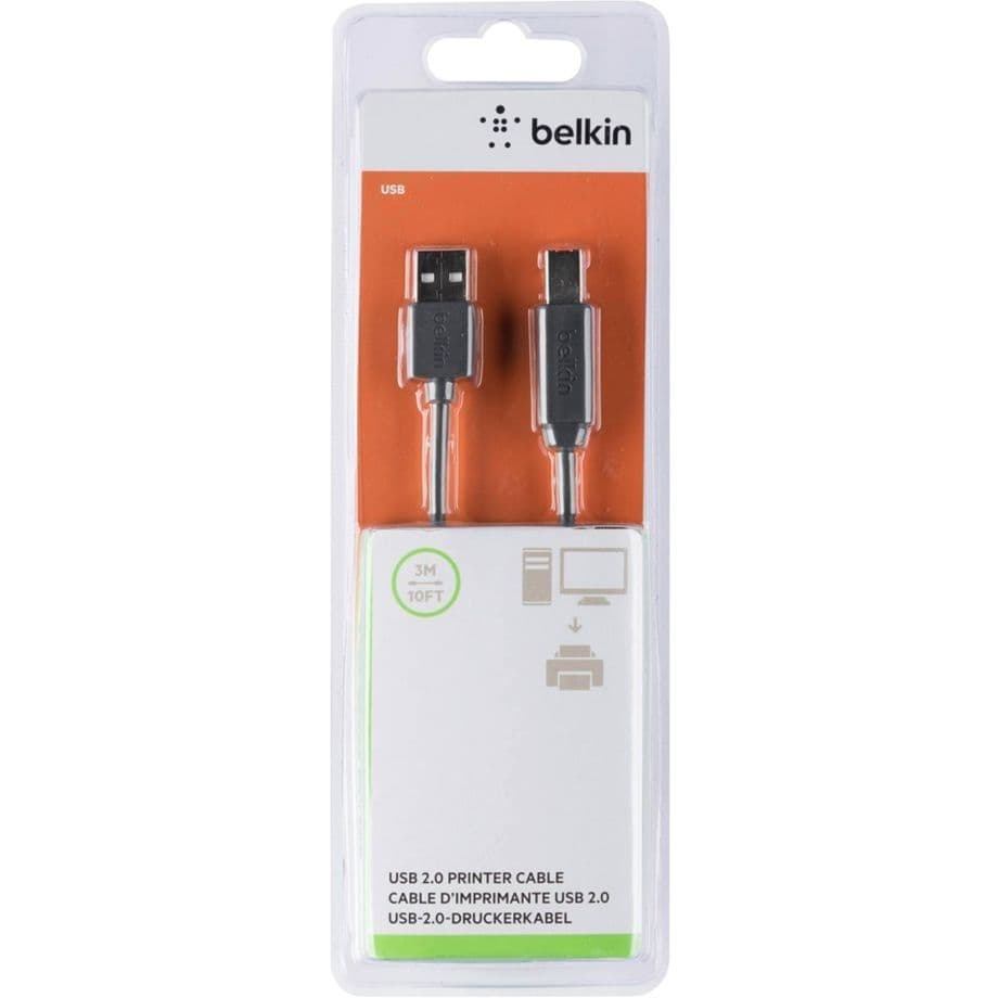 Belkin USB 2.0 Premium 3m Printer Cable (For Canon Selphy QX/Zoemini)