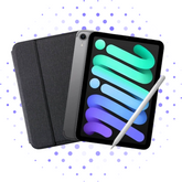 Apple iPad Mini Bundle 2024 128GB Space Grey with Premium Case & Stylus