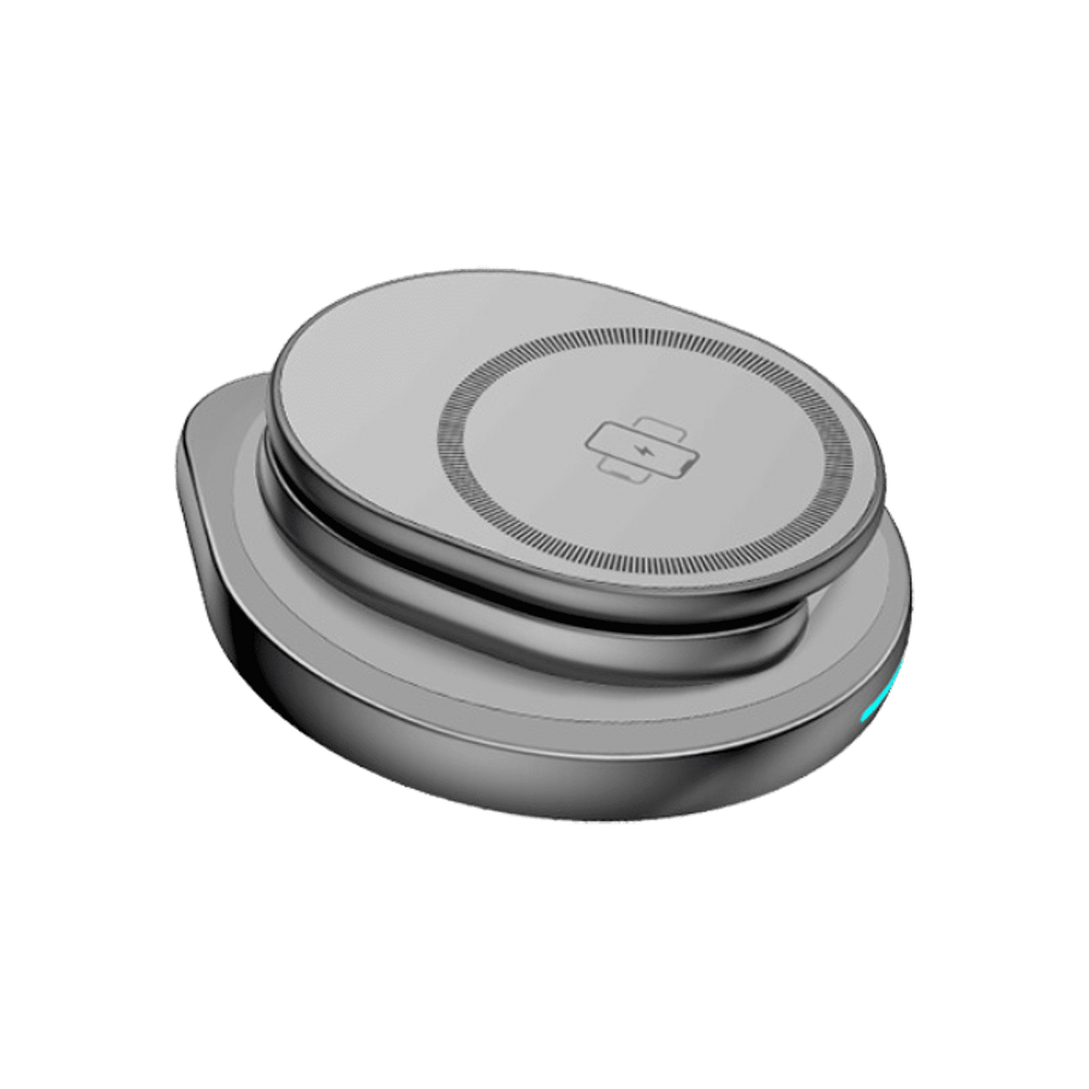 QDOS SnapStand 3-in-1 Wireless Charger - Space Grey