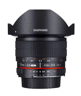 Samyang 8mm f/3.5 Fish-eye CS II w/hood (Canon)