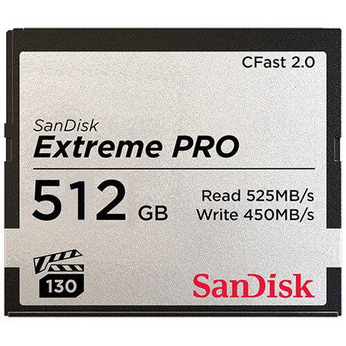 SanDisk CFAST 2.0 VPG130 512GB Extreme Pro