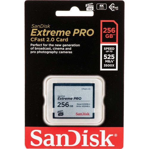 SanDisk CFAST 2.0 VPG130 256GB Extreme Pro