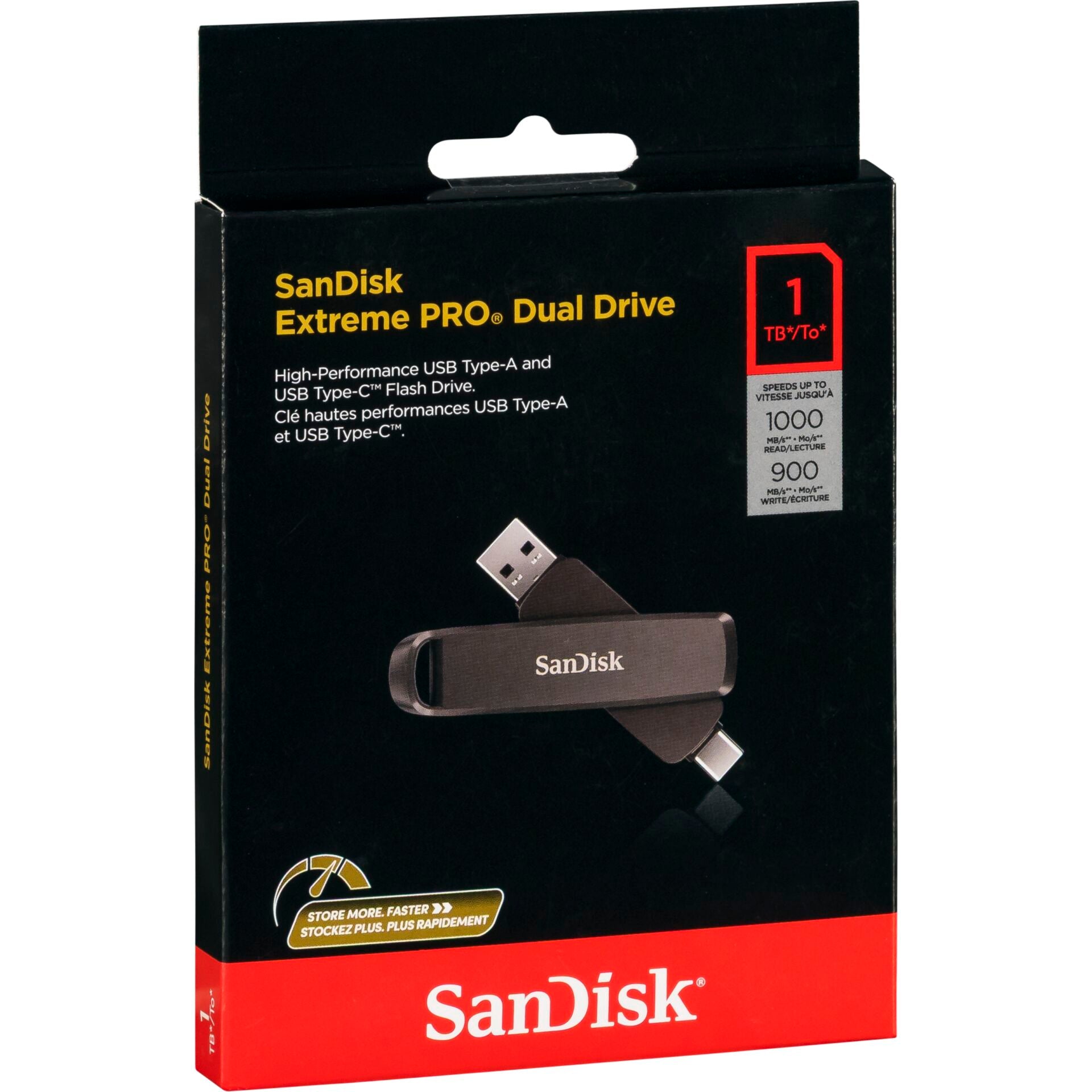 SanDisk Extreme Pro Dual 512GB USB A+C Flash SDDDE1-512G-G46
