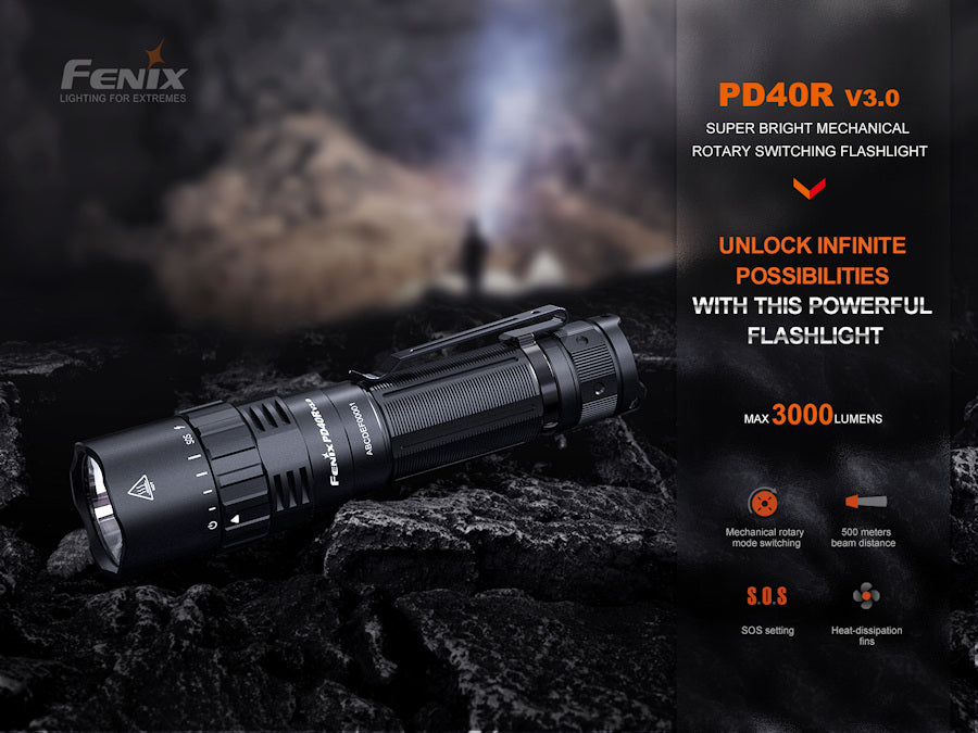 Fenix PD40R V3 3000 Lumens Torch