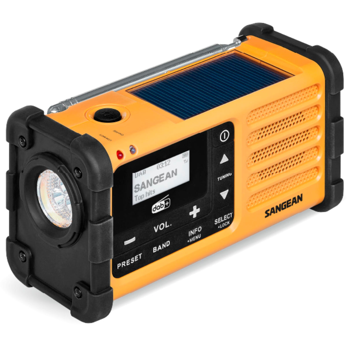Sangean MMR-88 DAB+ (USB-C) yel. Emergency/Crank/Solar Radio