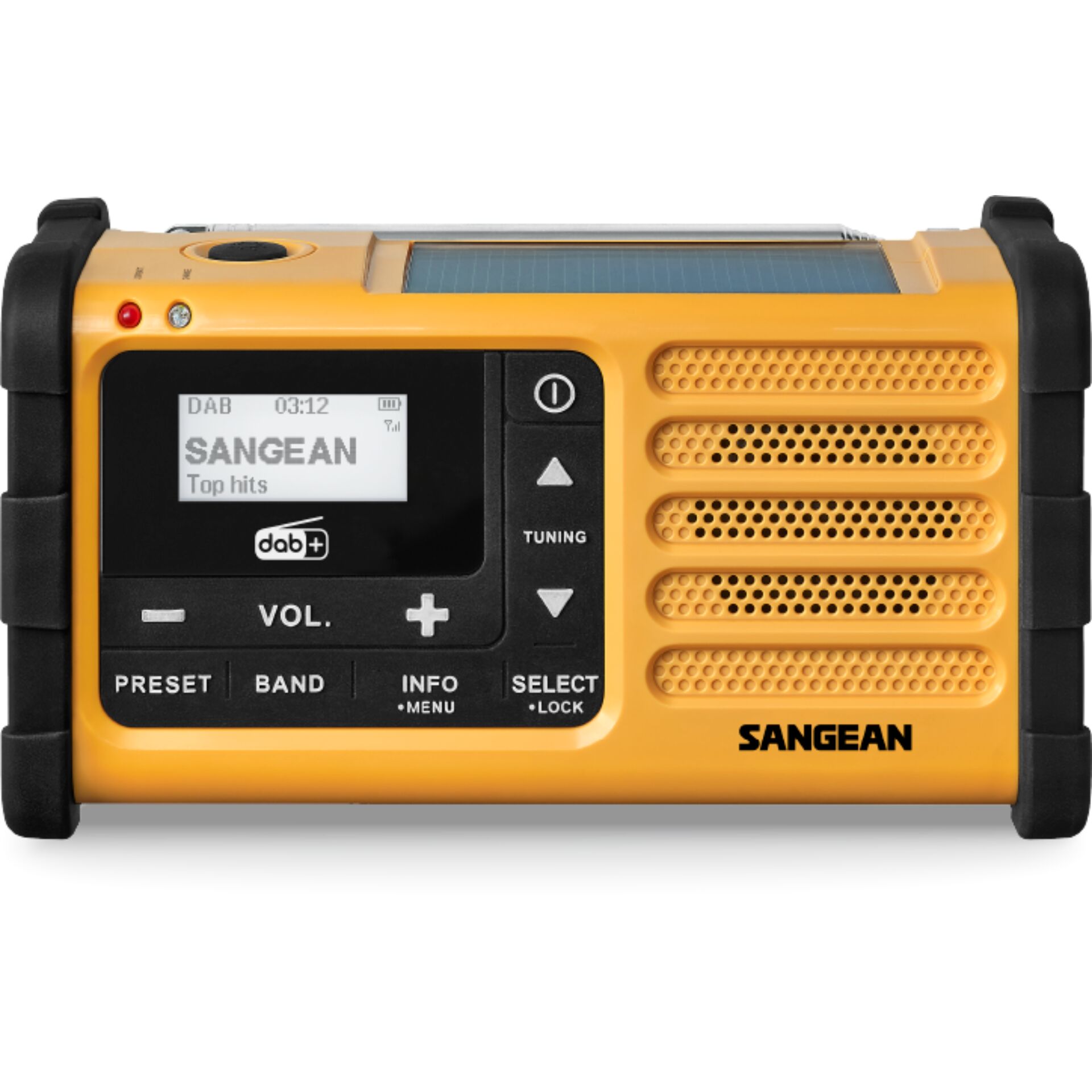 Sangean MMR-88 DAB+ (USB-C) yel. Emergency/Crank/Solar Radio