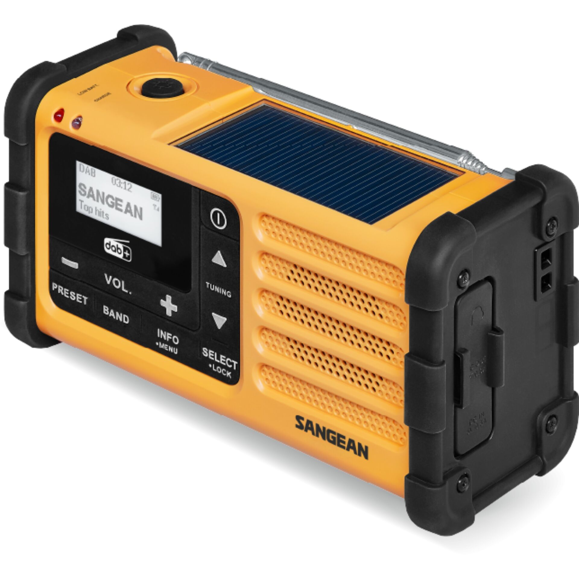 Sangean MMR-88 DAB+ (USB-C) yel. Emergency/Crank/Solar Radio
