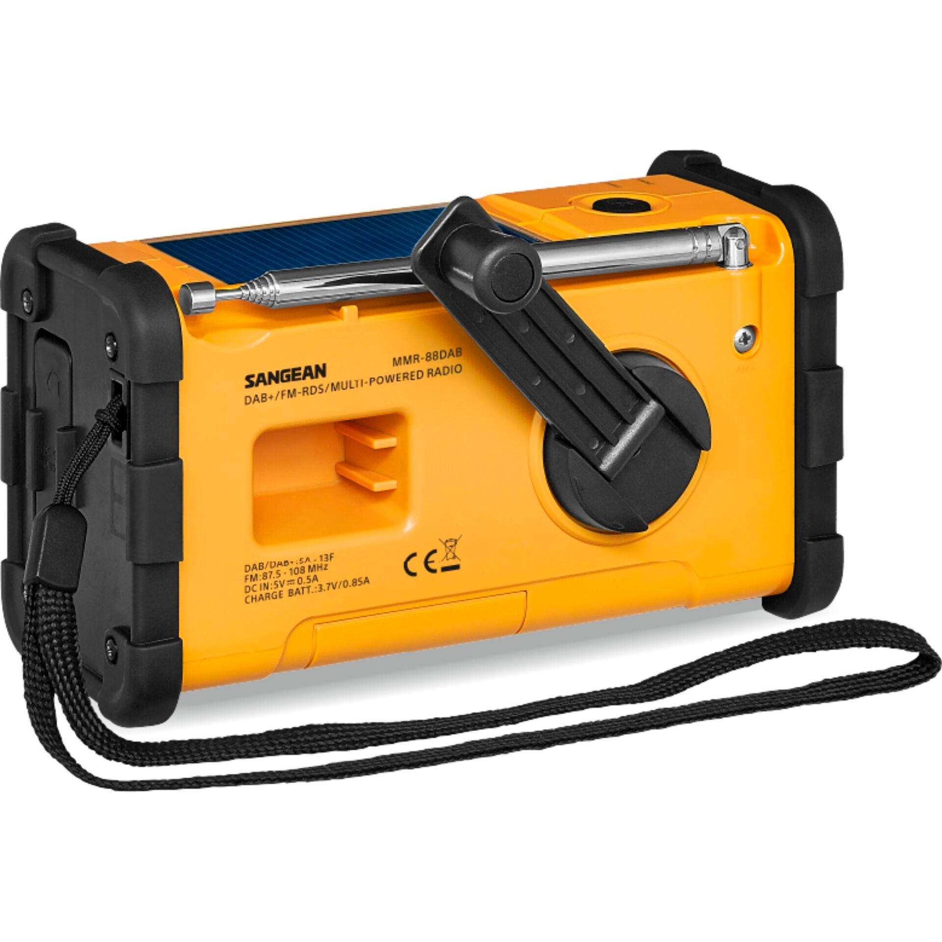 Sangean MMR-88 DAB+ (USB-C) yel. Emergency/Crank/Solar Radio