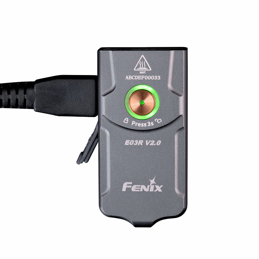 Fenix E03R v2.0 Keychain Light Grey