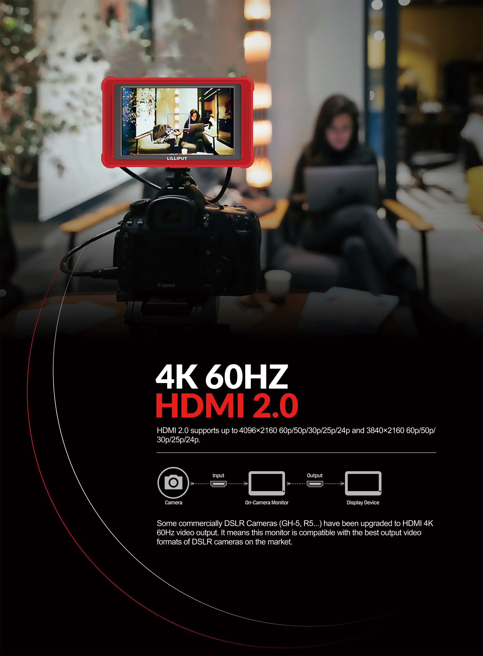 Lilliput FS5 - 5.4 HDMI 2.0 & 3G-SDI On-Camera Monitor