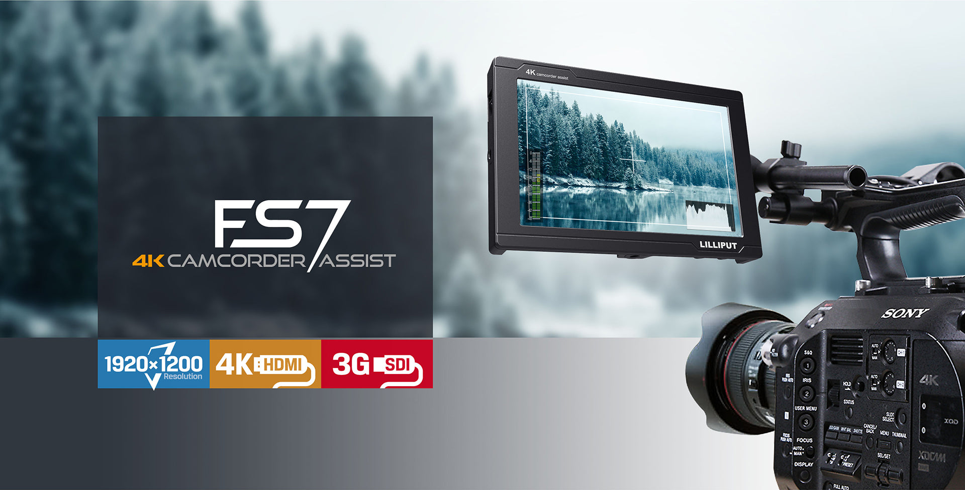 Lilliput FS7 - 7" 4K HDMI / SDI Input Monitor