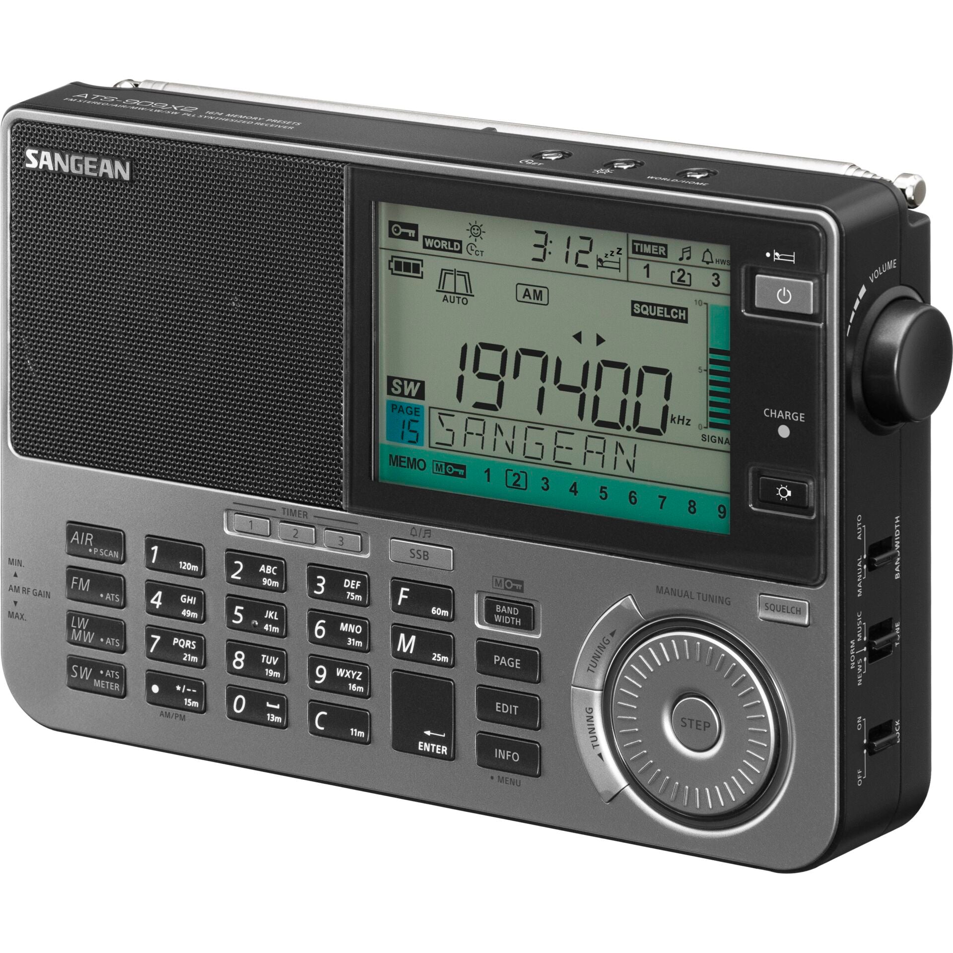 Sangean ATS-909 X2 graphite