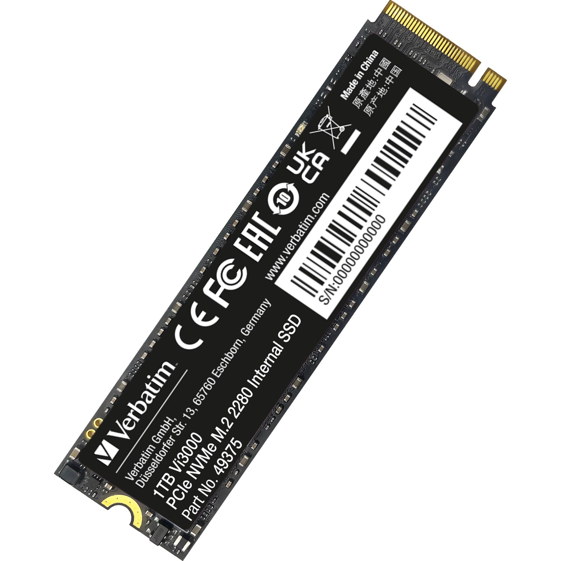 Verbatim Vi3000 M.2 SSD 1TB PCIe NVMe