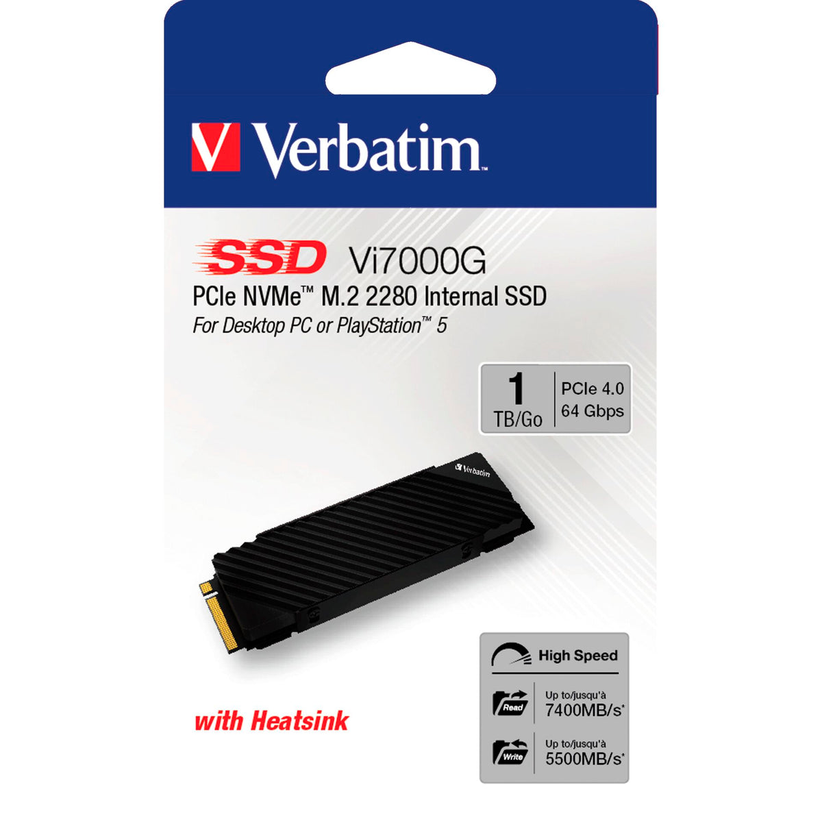 Verbatim Vi7000G M.2 SSD 1TB PCIe NVMe
