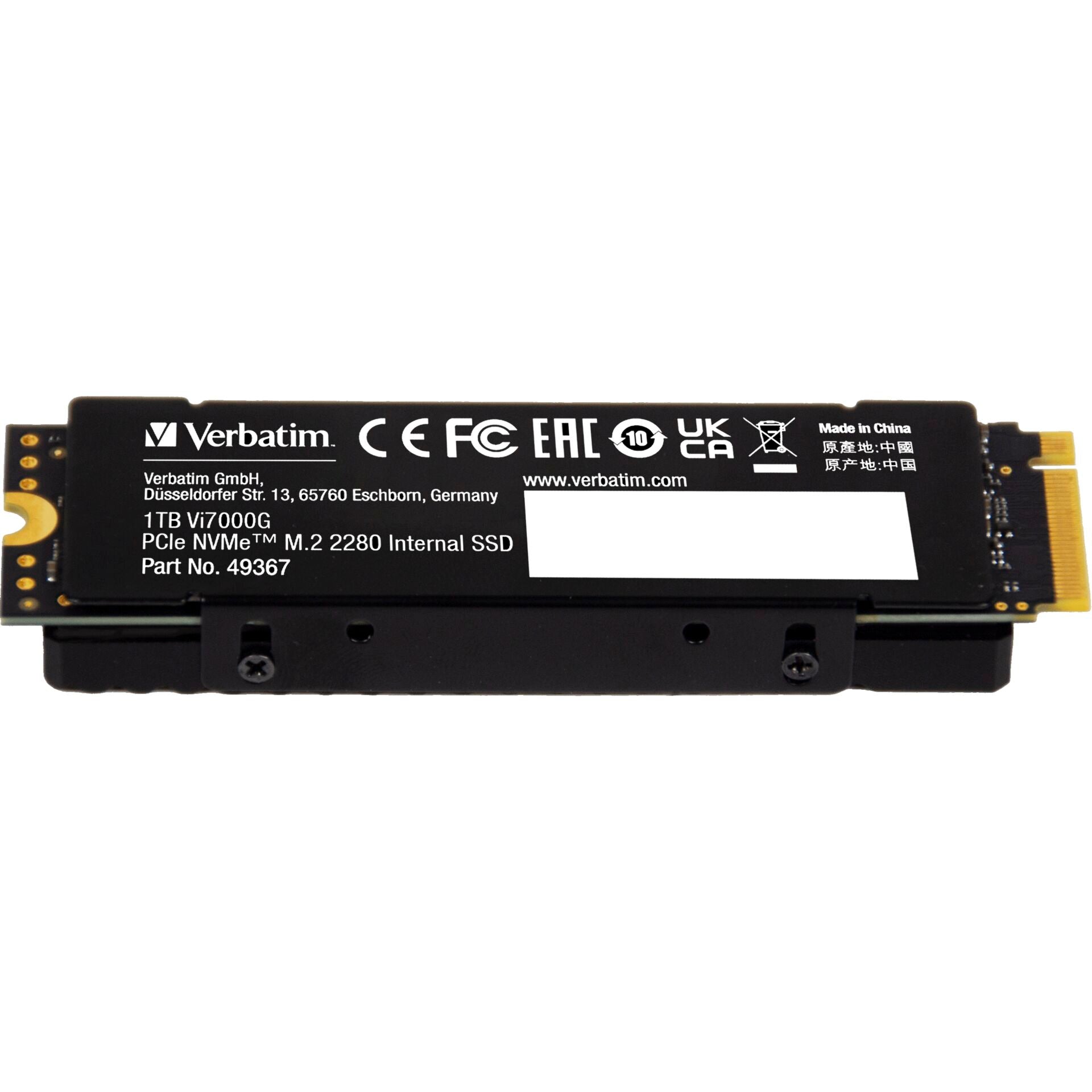 Verbatim Vi7000G M.2 SSD 1TB PCIe NVMe