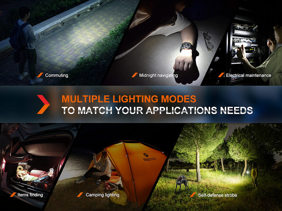 Fenix E18R V2.0 compact rechargeable LED torch