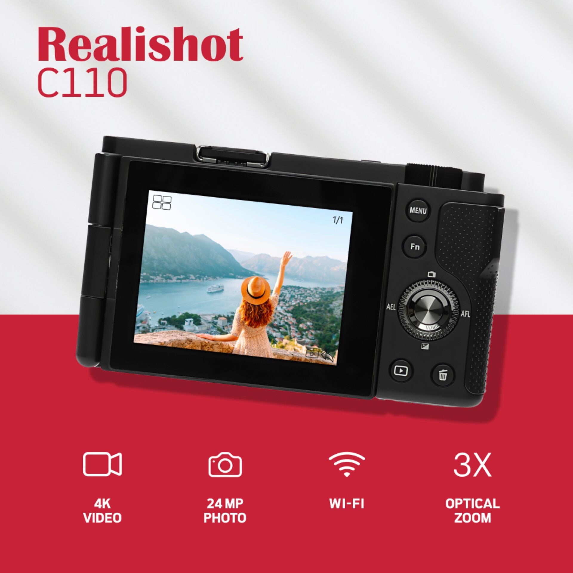AgfaPhoto Realishot C110 Touchscreen Compact Camera