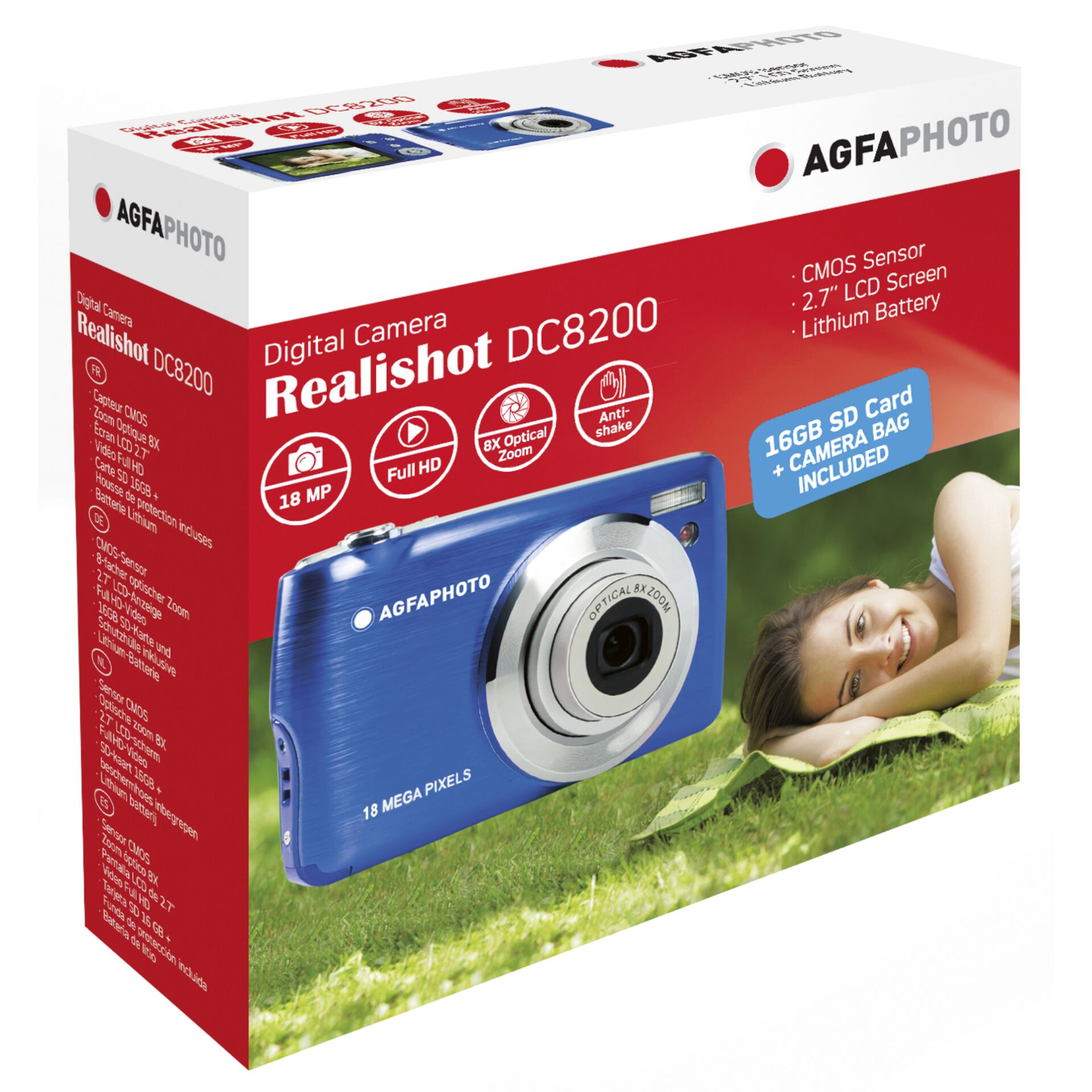 AgfaPhoto Realishot DC8200 Compact Camera - Blue