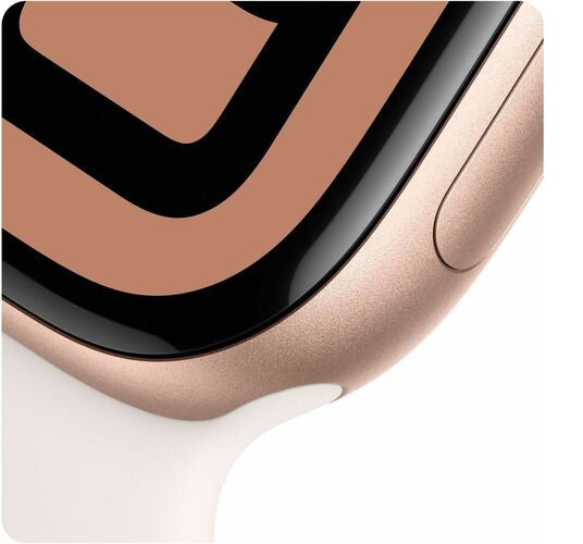 Apple Watch 11 Rose Gold 46mm aluminium case (M/L) with Light Blush Sport Band