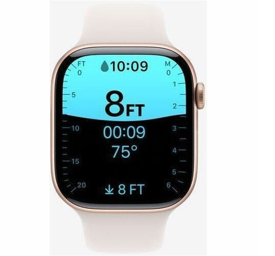 Apple Watch 11 Rose Gold 46mm aluminium case (M/L) with Light Blush Sport Band