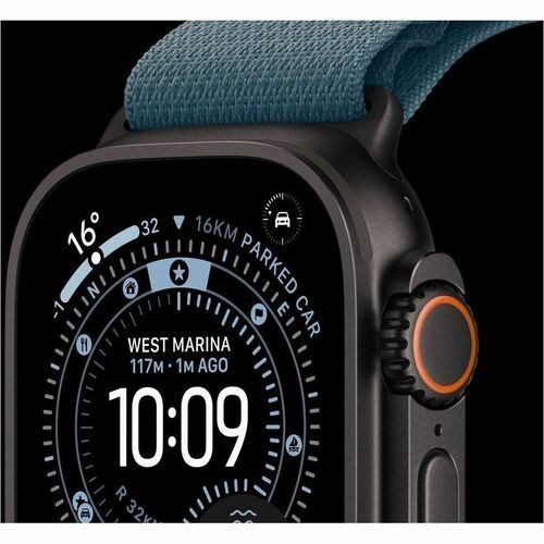 Apple Watch Ultra 3 49mm Cellular Natural Titanium Case with Light Blue Alpine Loop (L)