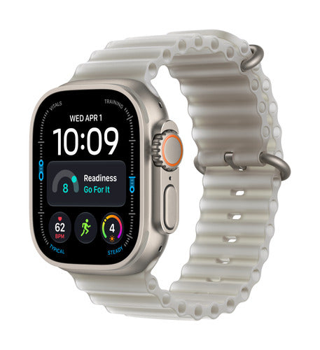 Apple Watch Ultra 4 49mm GPS+Cellular Natural Titanium with Translucent Grey Ocean Band