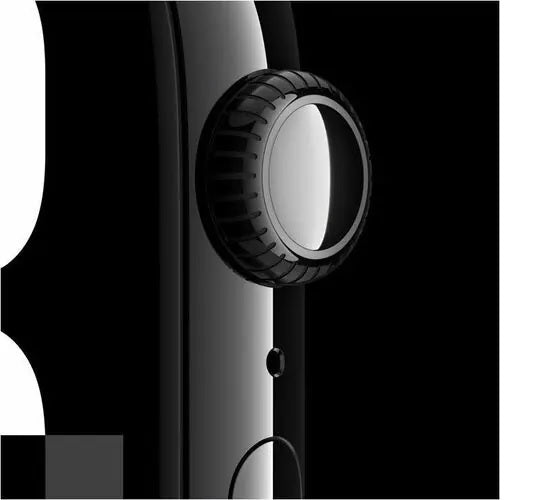 Apple Watch 11 Jet Black 46mm aluminium case (M/L) with Black Sport Band MEUX4