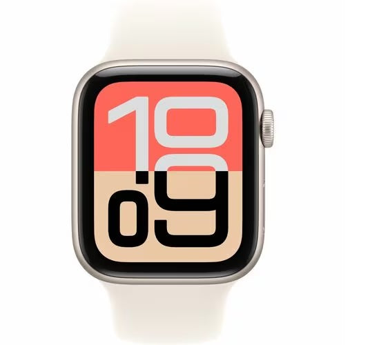 Apple Watch SE3 Starlight Case & Sport Band (M/L) 44mm