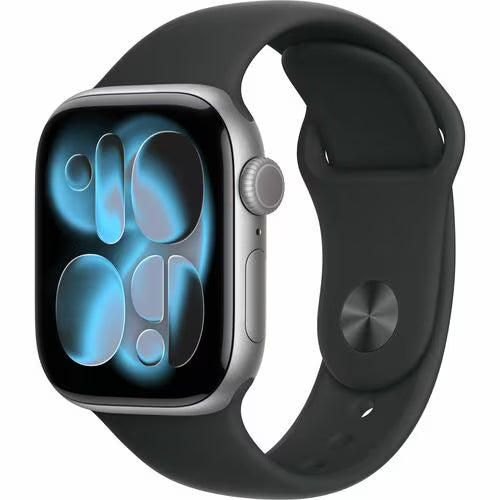 Apple Watch 11 Space Grey Cellular 46mm aluminium case (M/L) with Black Sport Band