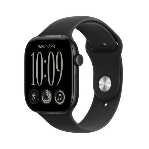 Apple Watch Series 12 42mm Black aluminium case (S/M) GPS Black Sport Band
