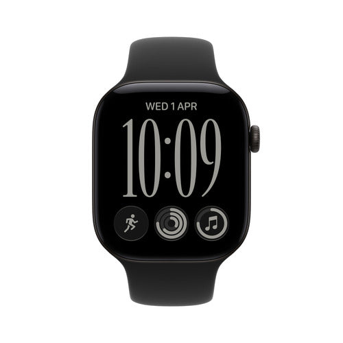 Apple Watch Series 12 42mm Black aluminium case (S/M) GPS Black Sport Band