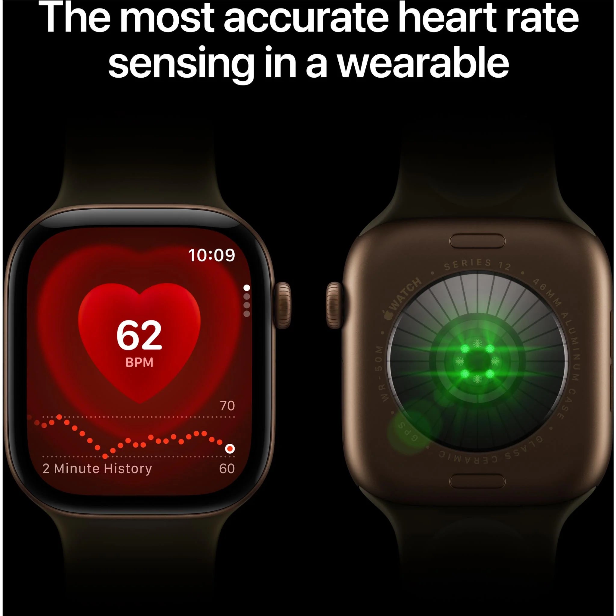 Apple Watch Series 12 46mm Light Gold aluminium case (S/M) GPS Sand Sport Band