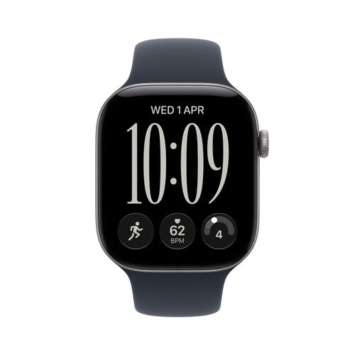 Apple Watch Series 12 42mm Space Grey aluminium case (S/M) GPS Navy Blue Sport Band