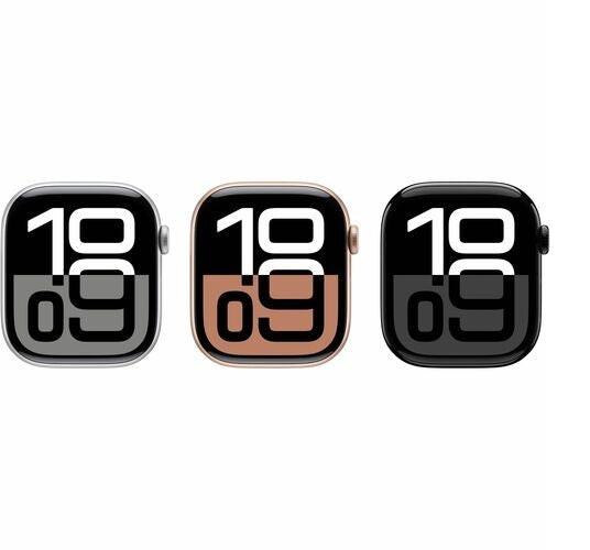 Apple Watch 11 Rose Gold 46mm aluminium case (M/L) with Light Blush Sport Band