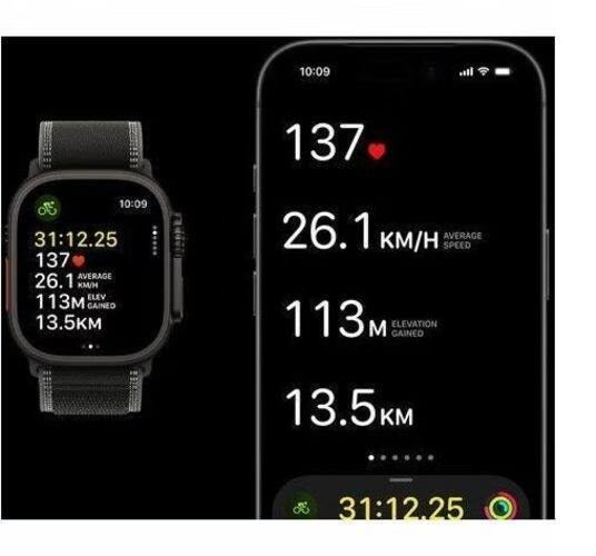 Apple Watch Ultra 3 49mm Cellular Black with Charcoal Trail Loop (S)