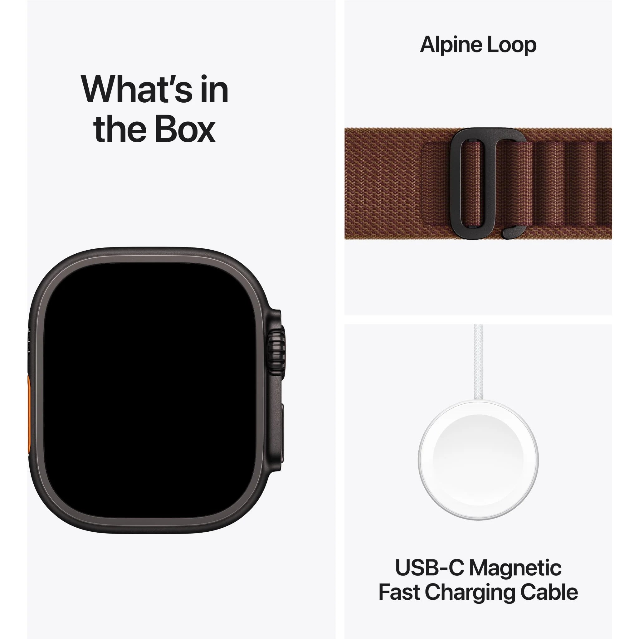 Apple Watch Ultra 4 49mm GPS+Cellular Black Titanium with Burgundy Alpine Loop (M)
