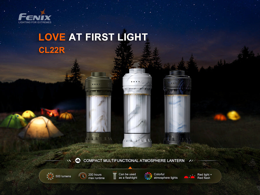 Fenix CL22R Multi Beam Lantern - Polar Night Black