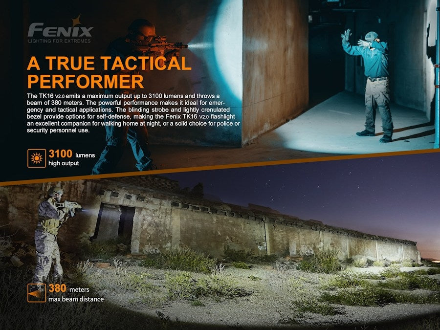 Fenix TK16 V2.0 Rechargeable Tactical Light