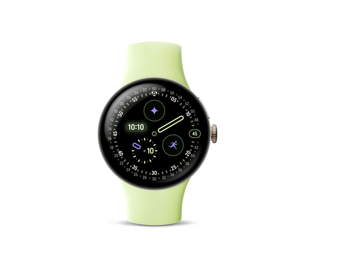 Google Pixel Watch 4 Wifi 41mm Champagne Gold Aluminium Case/Lemongrass Active Band
