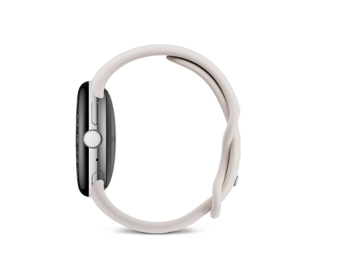 Google Pixel Watch 4 Wifi 45mm Polished Silver/Porcelain Active Band