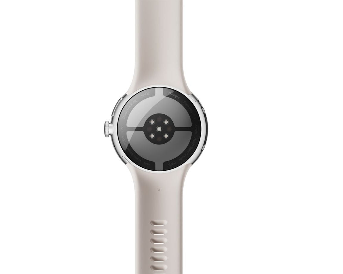 Google Pixel Watch 4 Wifi 45mm Polished Silver/Porcelain Active Band