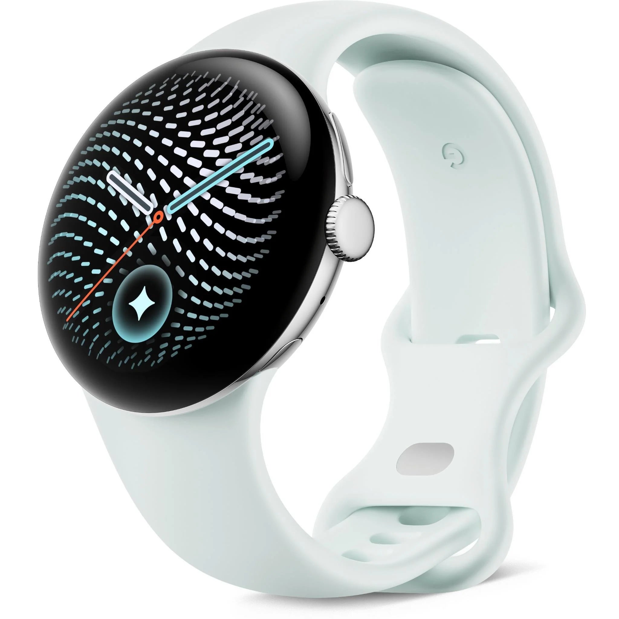 Google Pixel Watch 5 Wifi 41mm Polished Silver/Fog Active Band