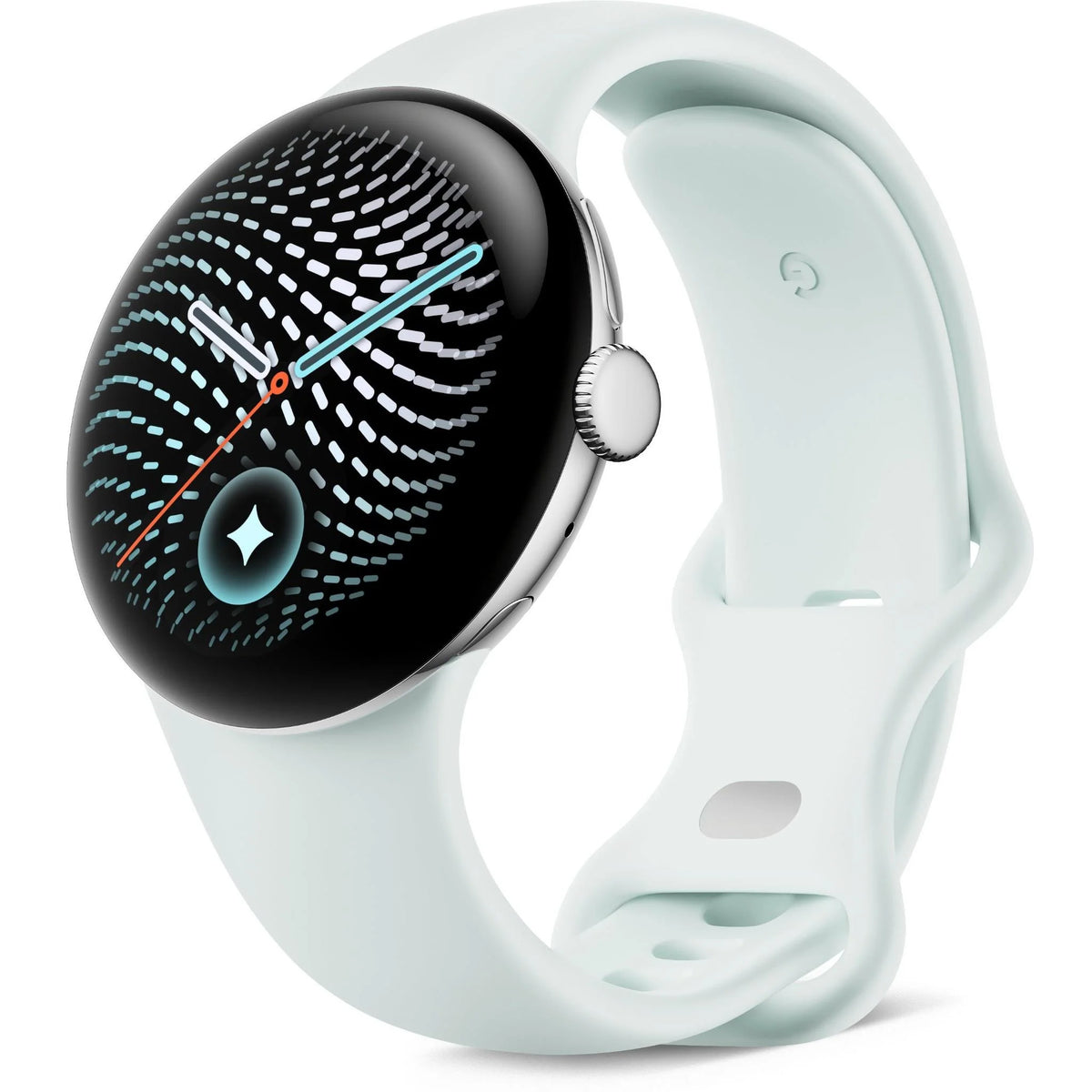 Google Pixel Watch 5 Wifi 41mm Polished Silver/Fog Active Band