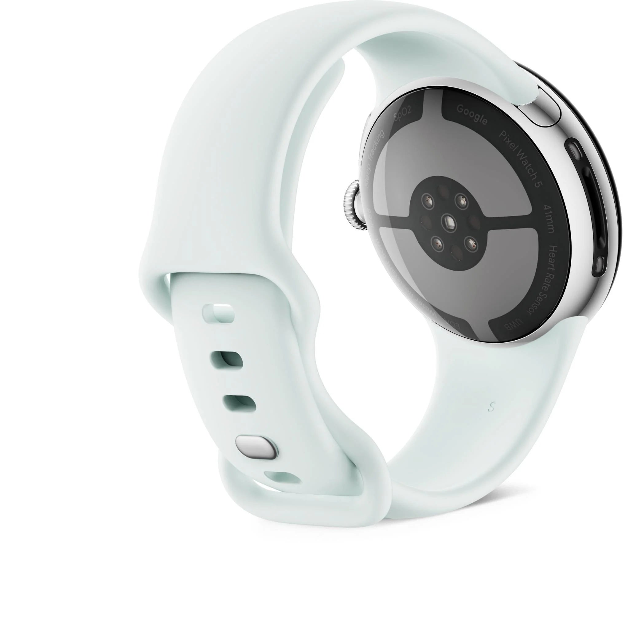 Google Pixel Watch 5 Wifi 41mm Polished Silver/Fog Active Band