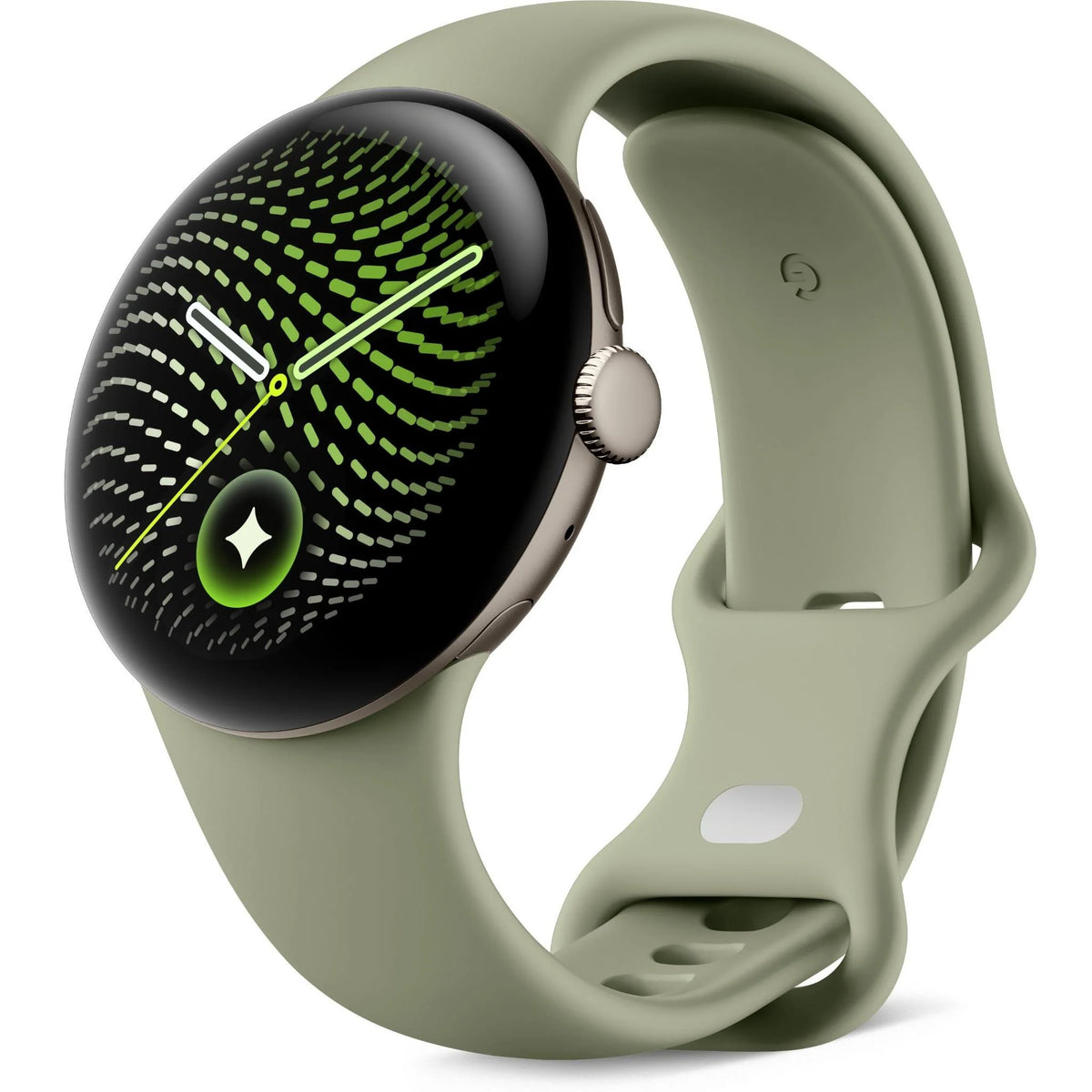 Google Pixel Watch 5 Wifi 45mm Satin Pyrite/Olive Active Band