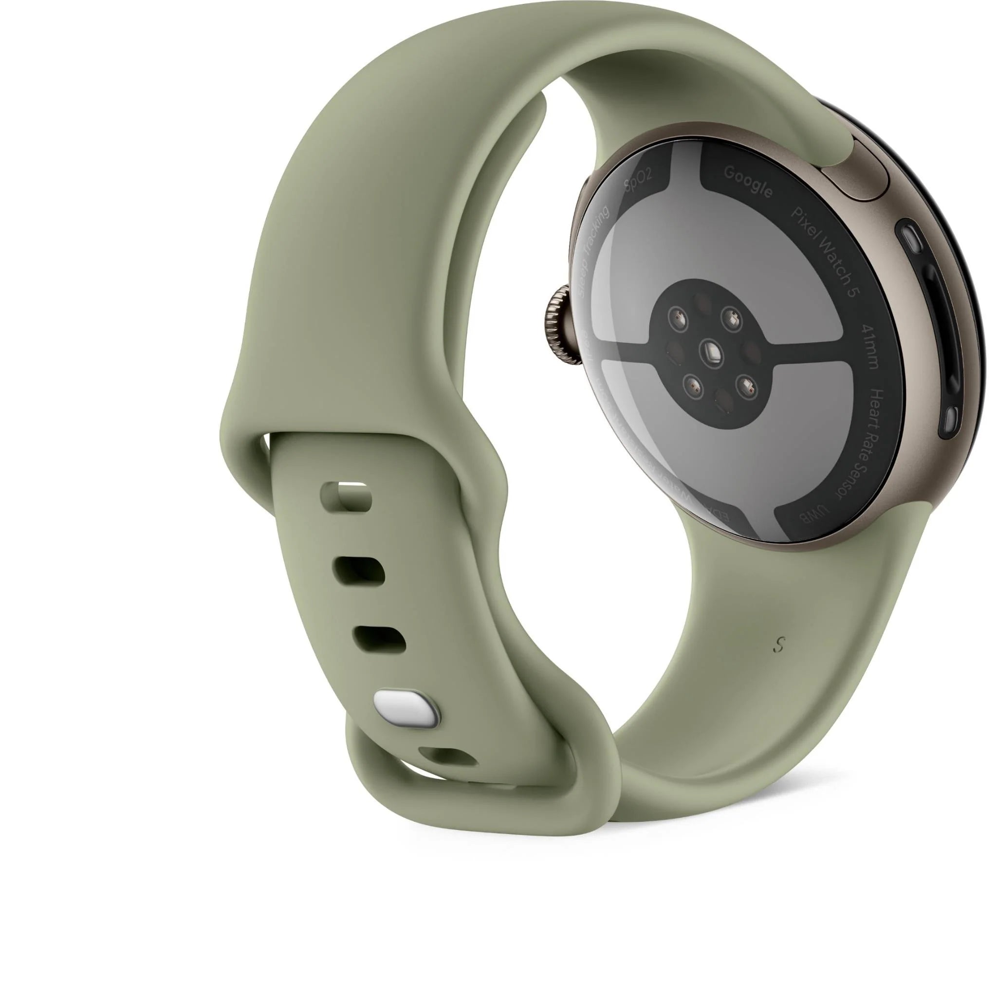 Google Pixel Watch 5 Wifi 45mm Satin Pyrite/Olive Active Band