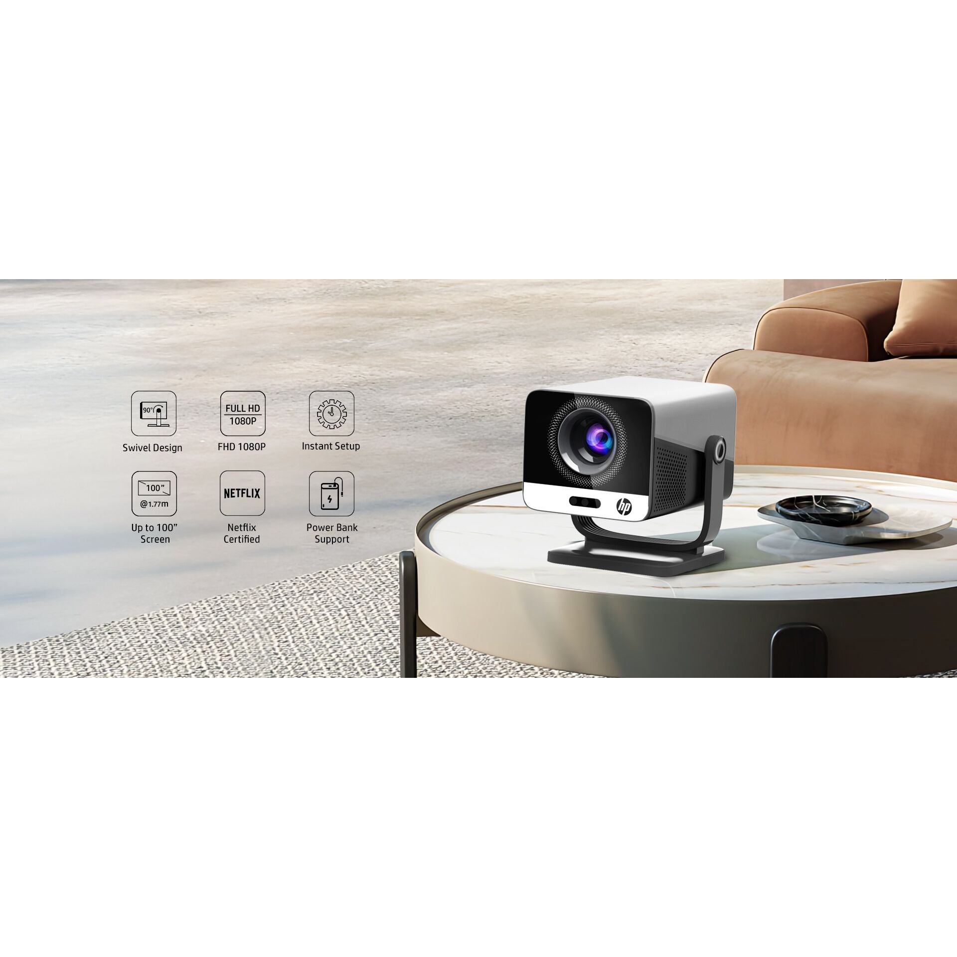 HP MC475 FHD Short throw Projector