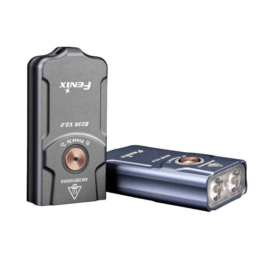 Fenix E03R v2.0 Keychain Light Grey